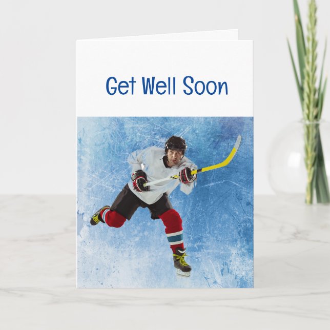 Tarjeta Deporte de hockey sobre hielo muy pronto (Anverso)