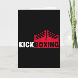 Tarjeta Deporte de ring de lucha de kickboxing