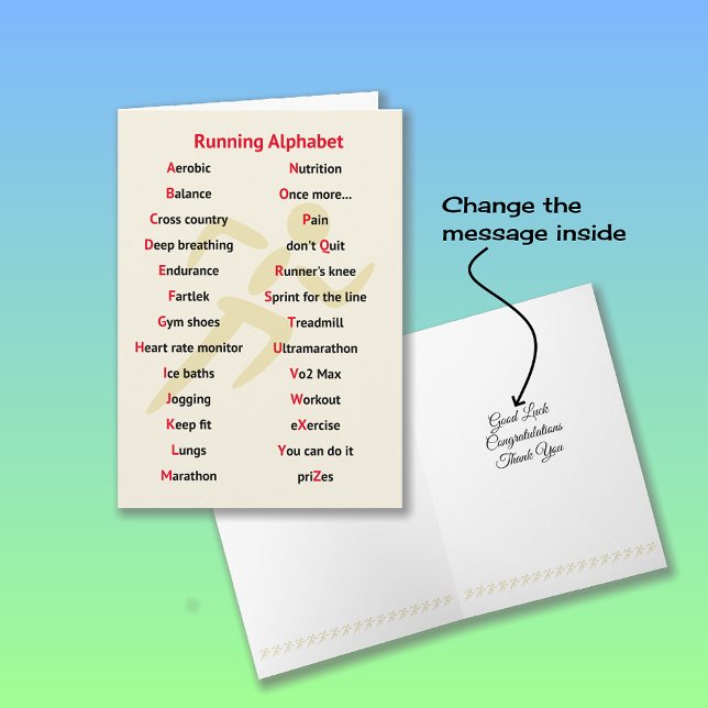 Tarjeta Deportes con alfabeto de corredor (Subido por el creador)