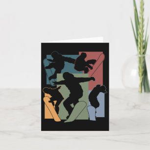 Tarjeta Deportes de invierno divertidos Snowboard Lover Sn