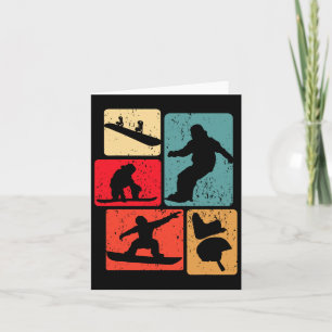 Tarjeta Deportes de invierno divertidos Snowboard Lover Sn