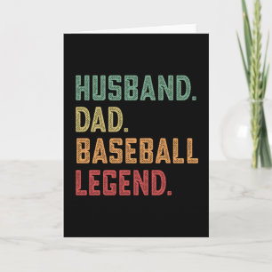 Tarjeta Deportes de la leyenda del béisbol Husband Dad