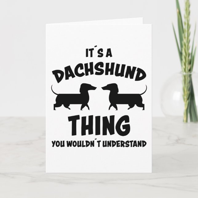 Tarjeta Deportes de perro Dachshund Regalo de perro Dachsh (Anverso)