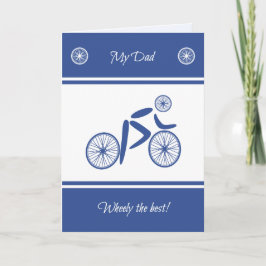 Tarjeta Deportes divertidos de ciclismo en el Día del Padr