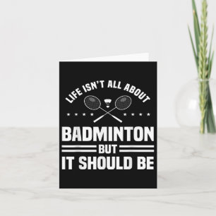 Tarjeta Deportista deportivo deportista de Badminton