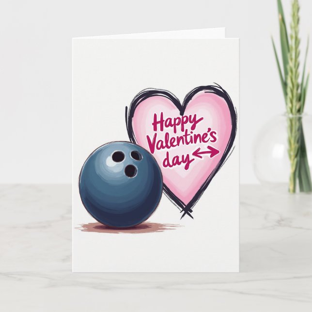 Tarjeta deportiva del día de San Valentín (Anverso)