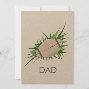 Tarjeta deportiva del día del padre de fútbol