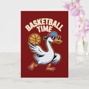 Tarjeta Deportiva Pato Loco Tiempo de Baloncesto