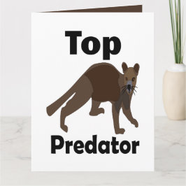 Tarjeta Depredador Superior Carnívoro Fossa Madagascar