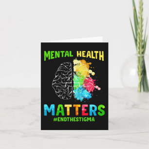 Tarjeta Depresión Concienciación sobre la Salud Mental Ter