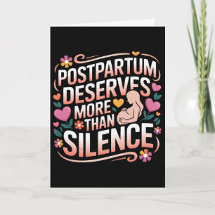 Tarjeta Depresión Postparto Madre Mama Salud Mental Matern