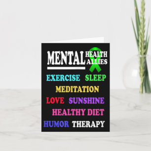 Tarjeta Depresión suicida Aviso de prevención de la salud 