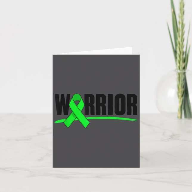 Tarjeta Depression Warrior Ribbon Mental Health Awareness  (Anverso)