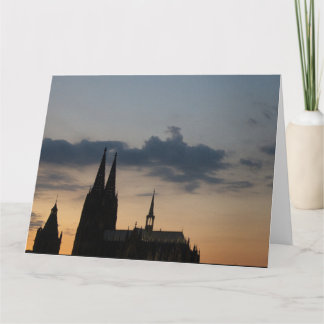 Tarjeta Der Kölner Dom und der vom alten Rathaus