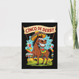 Tarjeta Derby De Mayo, Carreras de caballos divertida
