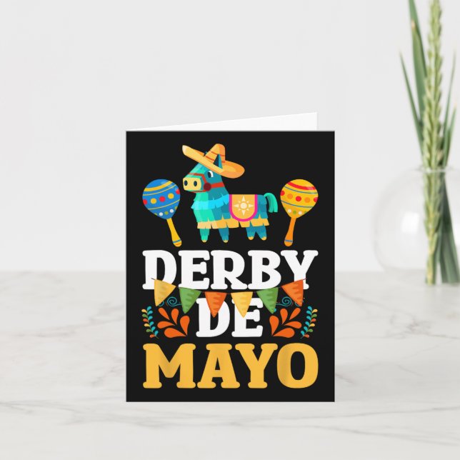 Tarjeta Derby De Mayo Cinco De Mayo (Anverso)
