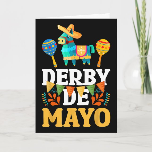 Tarjeta Derby De Mayo Cinco De Mayo Mexicano  (Anverso)