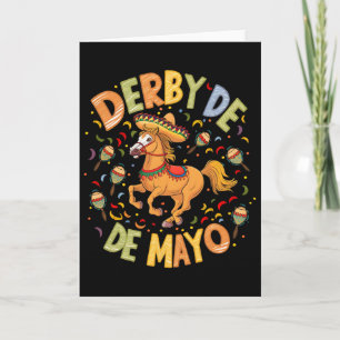 Tarjeta Derby De Mayo Divertido Cinco De Mayo Fiesta Mexic