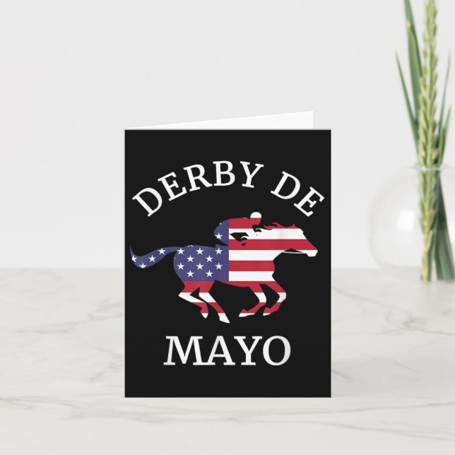 Tarjeta Derby De Mayo, Funny, Cinco De Mayo, Carrera De Ca (Anverso)