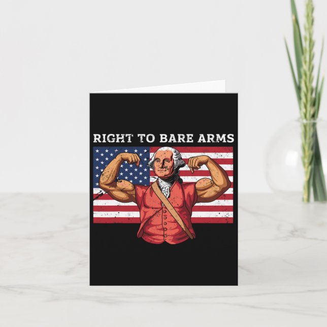 Tarjeta Derecho A Despojarse De Armas George Washington Bo (Anverso)