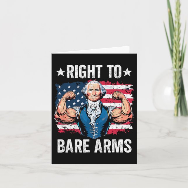 Tarjeta Derecho A Despojarse De Armas George Washington Bo (Anverso)