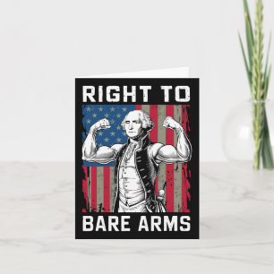 Tarjeta Derecho a llevar armas desnudas Usa 4 de julio div