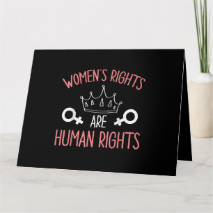Tarjeta Derechos de la mujer Derechos de la mujer Derechos