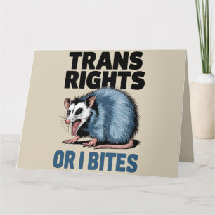 Tarjeta Derechos Trans O Bites Orgullo Gay Funny Lgbtq