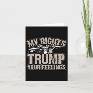 Tarjeta Derechos Trump Tus Sentimientos Segundo Regalo De