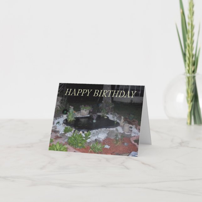 Tarjeta Derek pond-1, FELIZ CUMPLEAÑOS (Anverso)