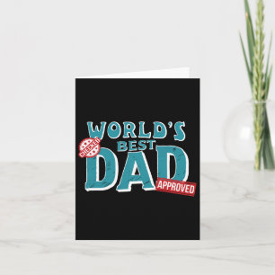 Tarjeta Derft El Mejor Papá Del Mundo - Comprobado Y Aprob