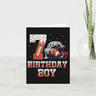 Tarjeta Derivación de fútbol 7 cumpleaños niño deporte hin