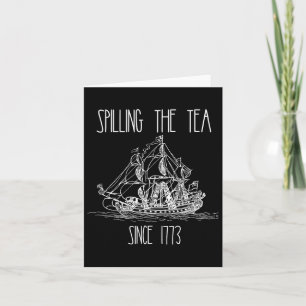 Tarjeta Derrame El Té Desde 1773, Divertido Patriótico 4.º