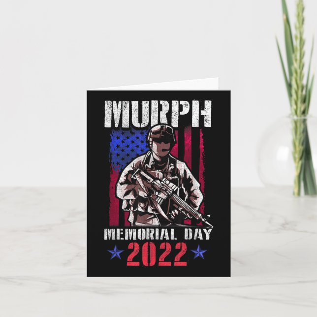 Tarjeta Desafío de Entrenamiento Murph 2022 Memorial Ameri (Anverso)