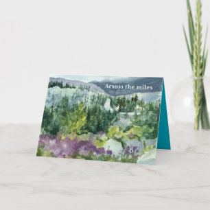 Tarjeta Desaparecido en la acuarela del Día del Padre