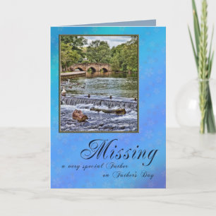 Tarjeta Desaparecido padre en el Día del Padre