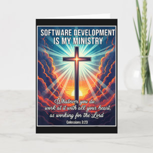 Tarjeta Desarrollo de software cristiano es mi ministerio