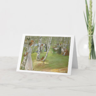Tarjeta Desayuno al aire libre de Carl Larsson