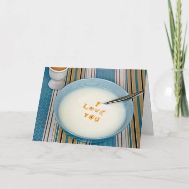 Tarjeta Desayuno Aniversario Te Amo (Anverso)