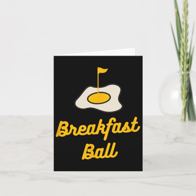 Tarjeta Desayuno Ball Mulligan Golf (Anverso)