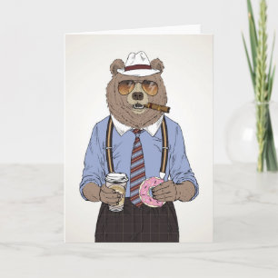 Tarjeta Desayuno del oso
