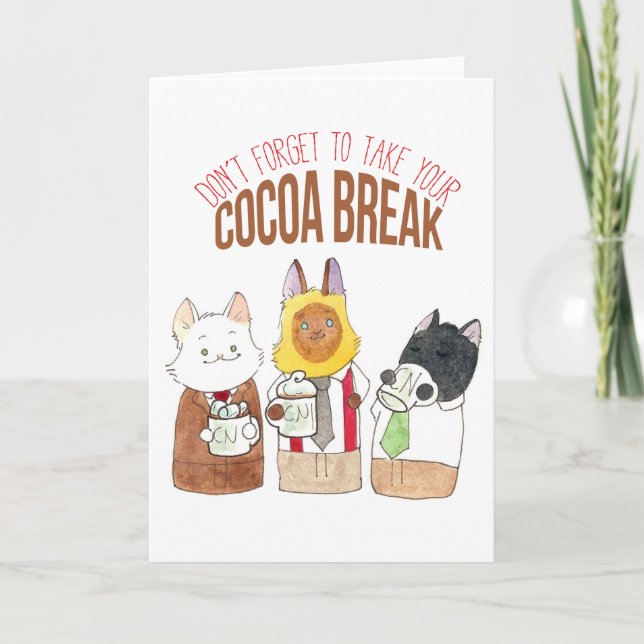 Tarjeta Descanso de cacao (Anverso)