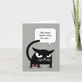 Tarjeta descarada el | Badd Gato del día de San