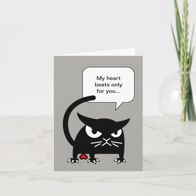 Tarjeta descarada el | Badd Gato del día de San (Anverso)