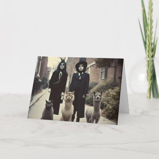 Tarjeta Descarga instantánea extraña de Halloween o (Anverso)