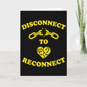 Tarjeta Desconectar Para Reconectar Conciencia Sobre La Sa