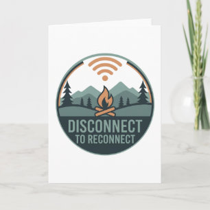 Tarjeta Desconectar Para Reconectar Conciencia Sobre La Sa
