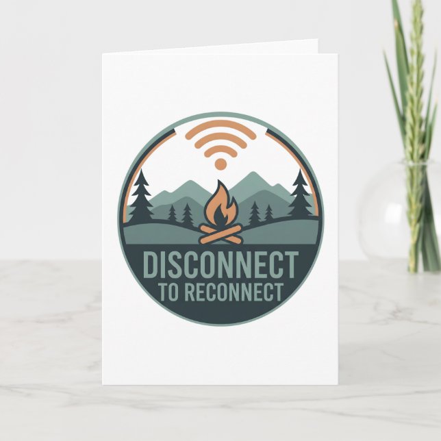 Tarjeta Desconectar Para Reconectar Conciencia Sobre La Sa (Anverso)