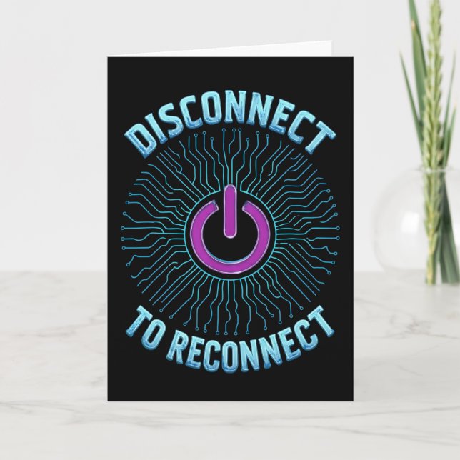 Tarjeta Desconectar Para Reconectar Equilibrio De Tecnolog (Anverso)