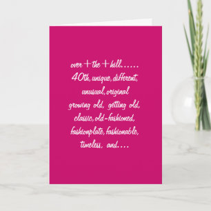TARJETA DESCRIPCIÓN DE UNA PERSONA DE 40 AÑOS
